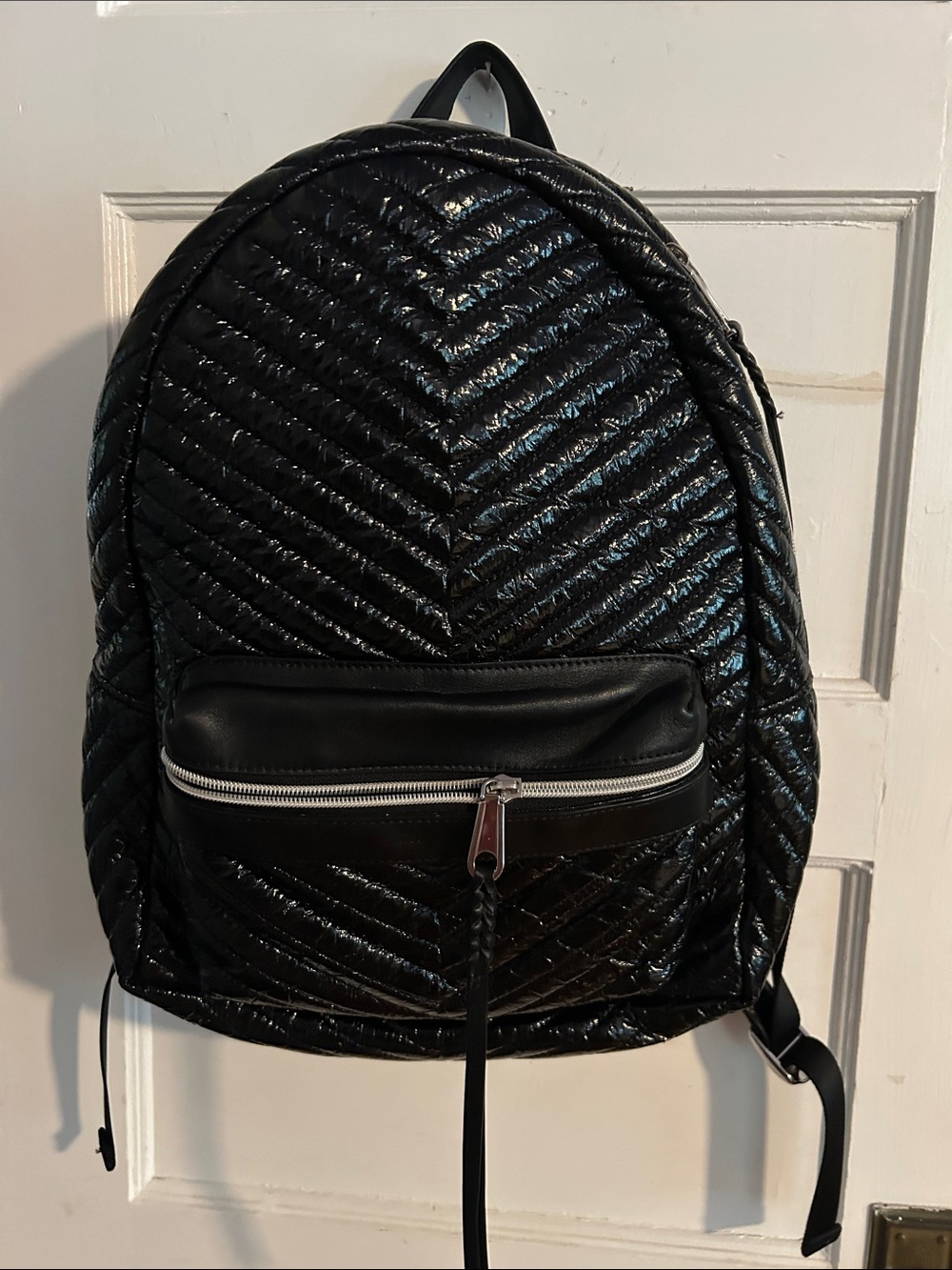 Rebecca Minkoff Black Quilted Backpack
